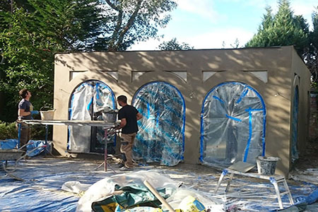 Sand and cement render